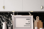10 Mockups posters in the kitchen, a Print Template by FilL239 (Thumbnail 6 of 11)