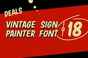 Deal Vintage Sign Painter Font