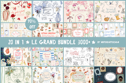 Cottagecore Illustratios Bundle