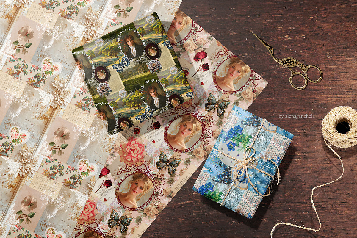 Dear Jane - SCRAPBOOKING collage set, an Object Graphic by alenaganzhela (Photo 11 of 14)