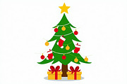 Cute Cartoon Xmas Trees, an Illustration by balal (Thumbnail 8 of 11)