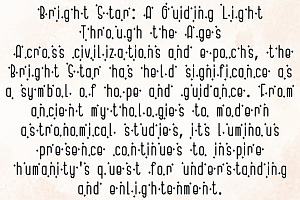 Bright Star - Handwritten