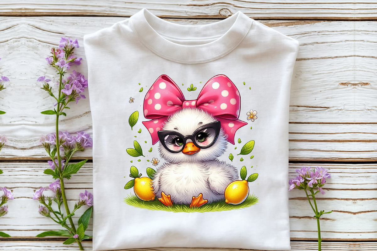 Watercolor Cute Baby Duck PNG, an Illustration by Libby Wishes (Photo 5 of 5)