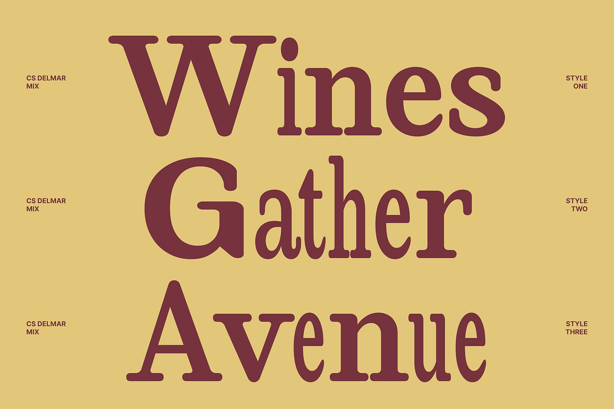 CS Delmar Mix, a Serif Font by Craft Supply Co. (Photo 3 of 8)