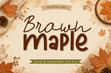 Brown Maple Font Duo