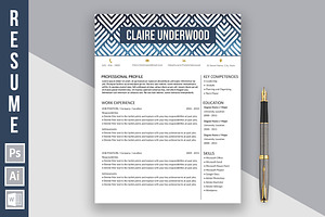 Resume Template Claire Underwood B