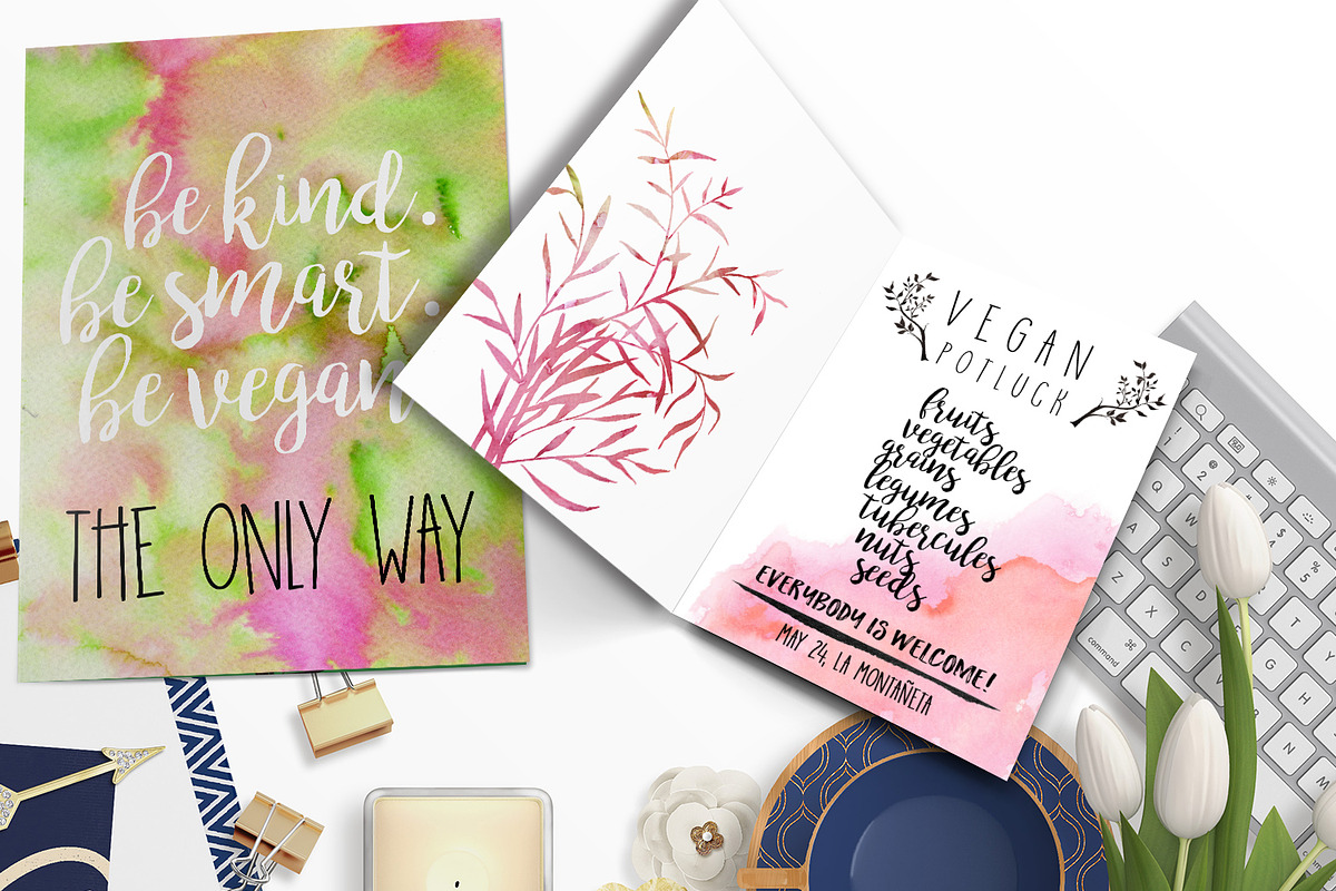 Hand-Inked Floral Pack: 118 elements, a Texture Illustration by Jeanina Vlad (Photo 9 of 9)