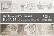 Women & flowers BUNDLE, a Graphic by heyXeni (Thumbnail 1 of 68)