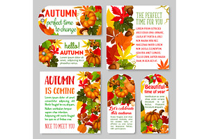 Autumn Label And Thanksgiving Day Gift Tag Set