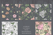 Floral vintage collection, a Texture Illustration by Mandarinkas art (Thumbnail 5 of 9)