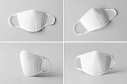 Face Mask Mock-up, a Merchandise Mockup by BLISS DESIGN (Thumbnail 3 of 3)