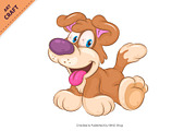 Set of Cartoon Dogs 01. Clipart., an Animal Illustration by KENO Mascots (Thumbnail 4 of 7)