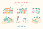 Dream Vacation Vector Collection, a Seasonal Illustration by Olya Haifisch (Thumbnail 7 of 12)