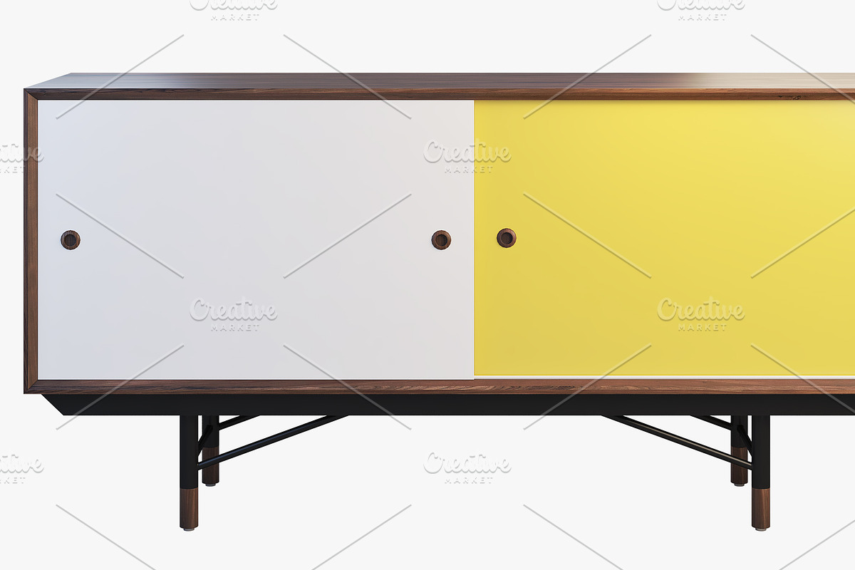 1955 Sideboard 3d model, a Furniture 3D Model by 3dmitruk (Photo 8 of 14)
