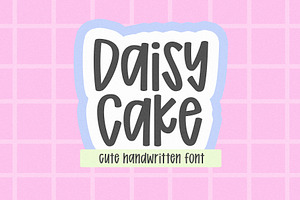 Daisy Cake | Cute Handwritten Font