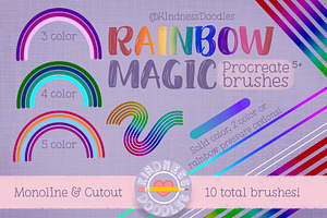 Rainbow Magic Procreate Brushes