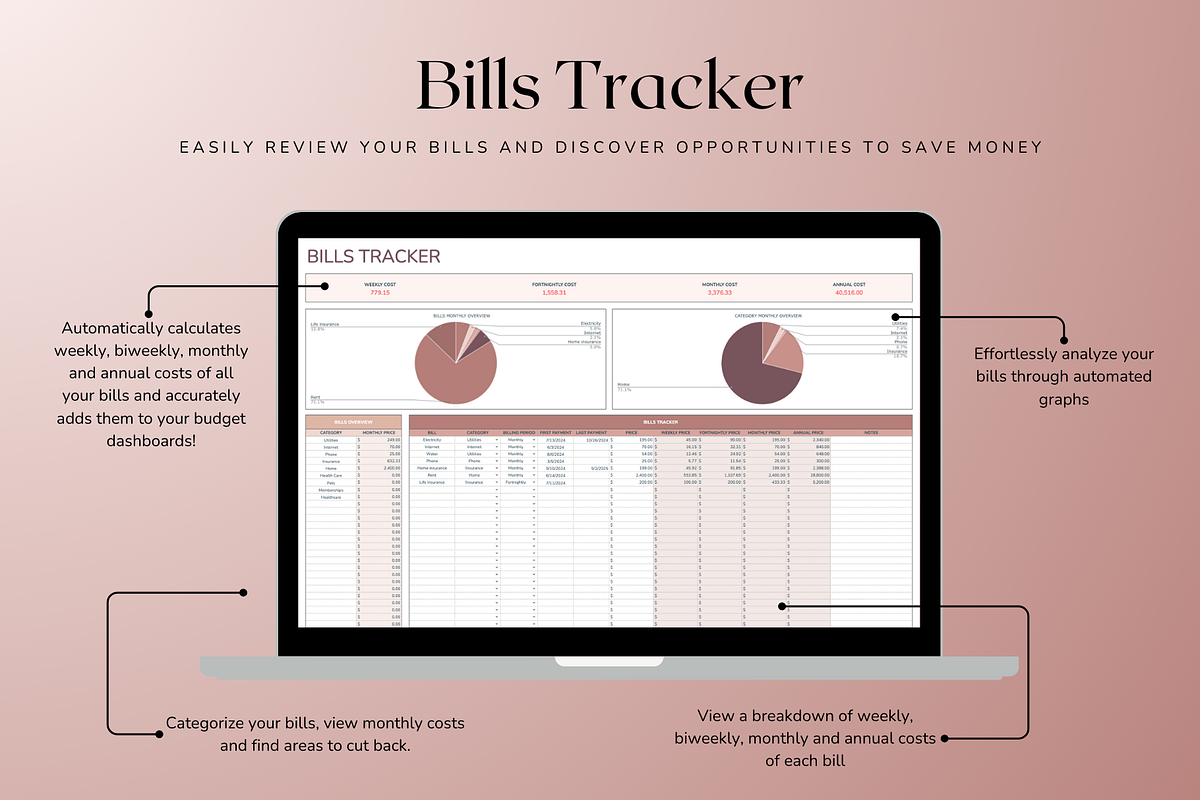 Ultimate Weekly Budget - Neutral, a Templates & Theme by The Creative Plans co (Photo 9 of 10)