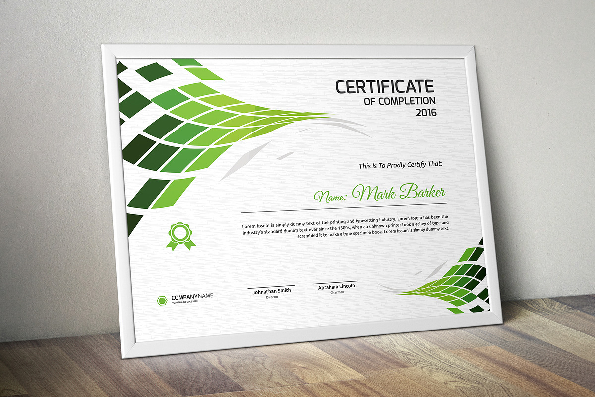Certificate Word | PSD | AI, a Stationery Template by Curve Design (Photo 4 of 4)