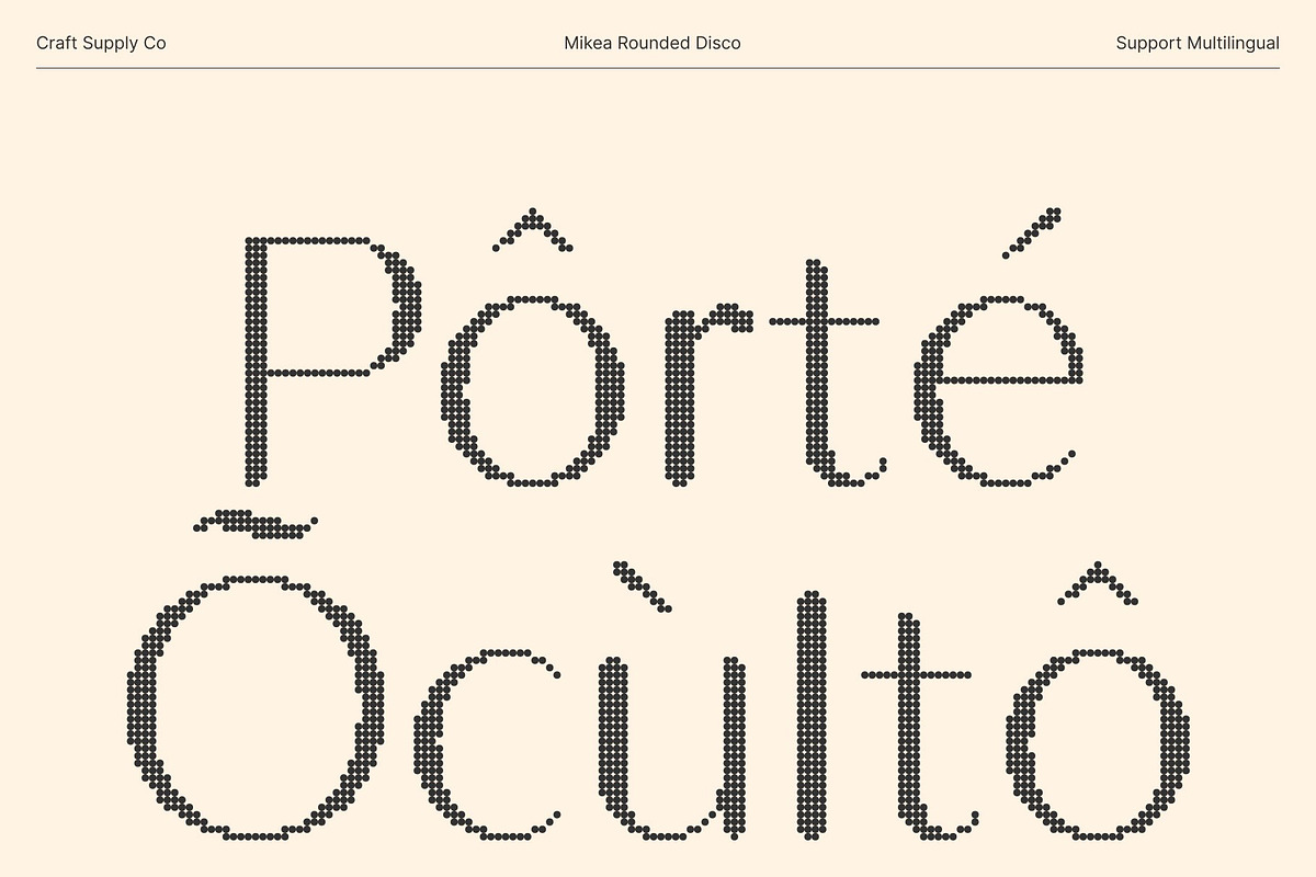 Mikea Rounded Disco, a Sans Serif Font by Craft Supply Co. (Photo 5 of 8)