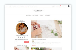 FreshStart - Blog WordPress Theme