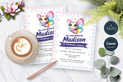 Cute Butterfly Birthday Invitation, an Invitation Template by Tracia Creative (Thumbnail 6 of 6)