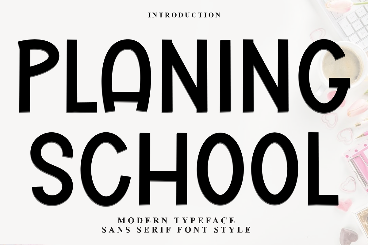 Planing School, a Script Font by InermediaSTUDIO (Photo 1 of 8)