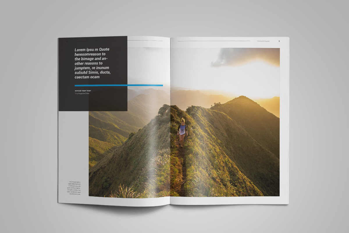 Chalestenik | Magazine Template, a Magazine Template by spidergraph (Photo 6 of 12)