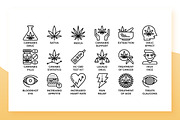 Medical Cannabis Icons, a Healthcare Illustration by Becris (Thumbnail 2 of 3)