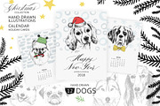 12 DOGS. Christmas Collection, an Illustration by OlgaAlekseenko (Thumbnail 1 of 8)