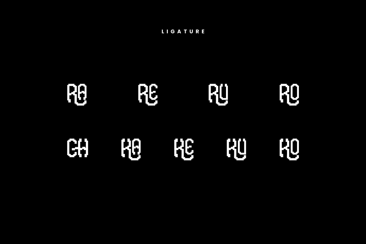 Chakord Pixel Font, a Sans Serif Font by Iqsiart Studio (Photo 6 of 8)