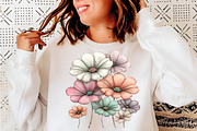 Whimsical spring flowers clipart, an Illustration by SinaCreation (Thumbnail 10 of 11)