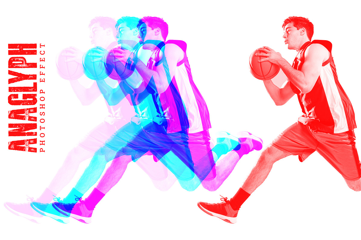 Anaglyph Photoshop Effect, an Action Add-On by S Graphic Studio (Photo 1 of 3)