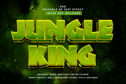 Jungle King 3d Text Effect Style, a Layer Style Add-On by designermdnazir