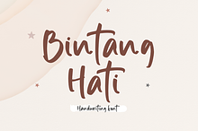Bintang Hati - Handwriting Font