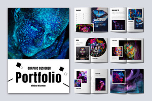 Portfolio Magazine Layout, a Magazine Template by ContestDesign