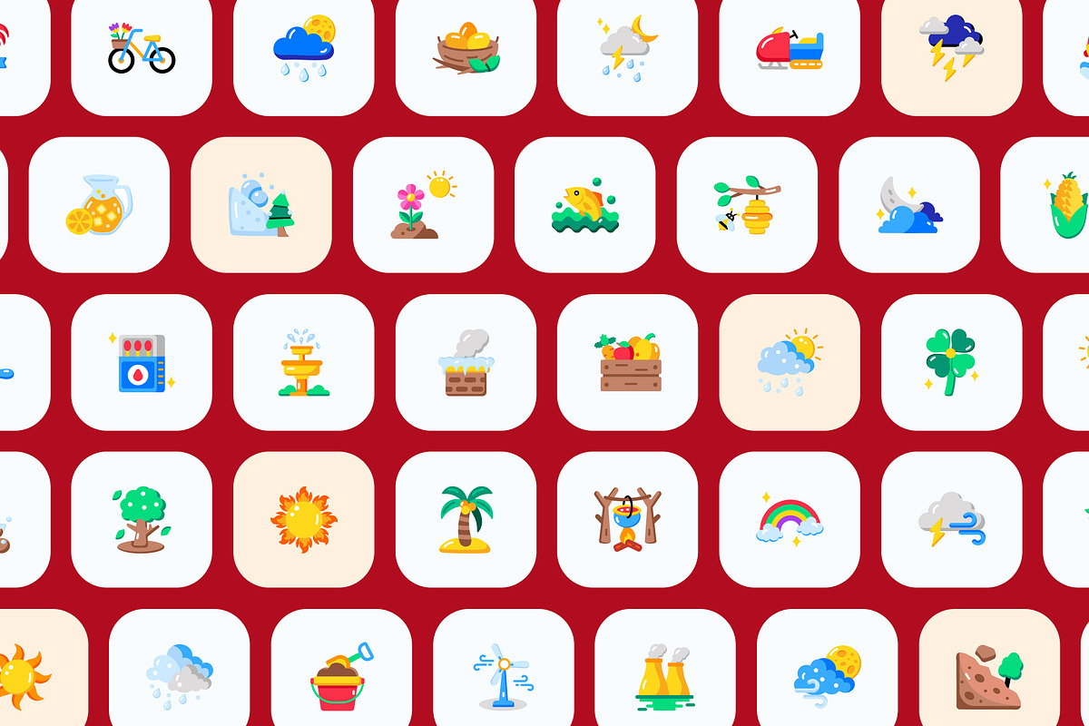 Animated Seasonal Weather Icons, an Emoji Icon by Prosymbols (Photo 2 of 4)