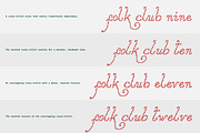Folk Club // 17 Font Set (Pixel), a Script Font by PeachCreme (Thumbnail 14 of 18)