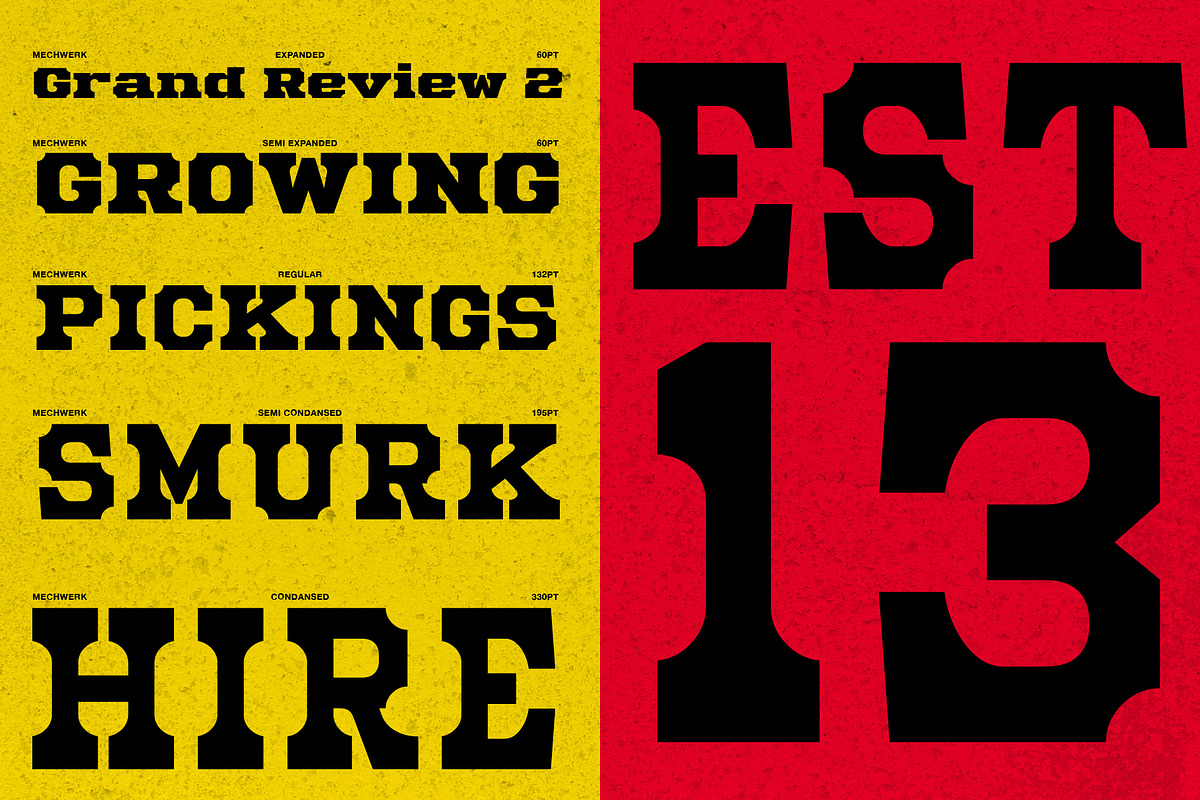 Mechwerk – Slab Serif Family, a Slab Serif Font by Invasi Studio (Photo 4 of 13)