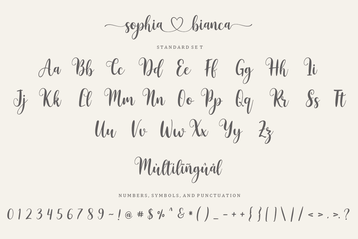 Sophia Bianca | Lovely Fonts, a Script Font by Bosstype Studio (Photo 8 of 10)