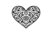 Ornamental Heart Silhouette Bundle, an Illustration by jahid234 (Thumbnail 12 of 31)