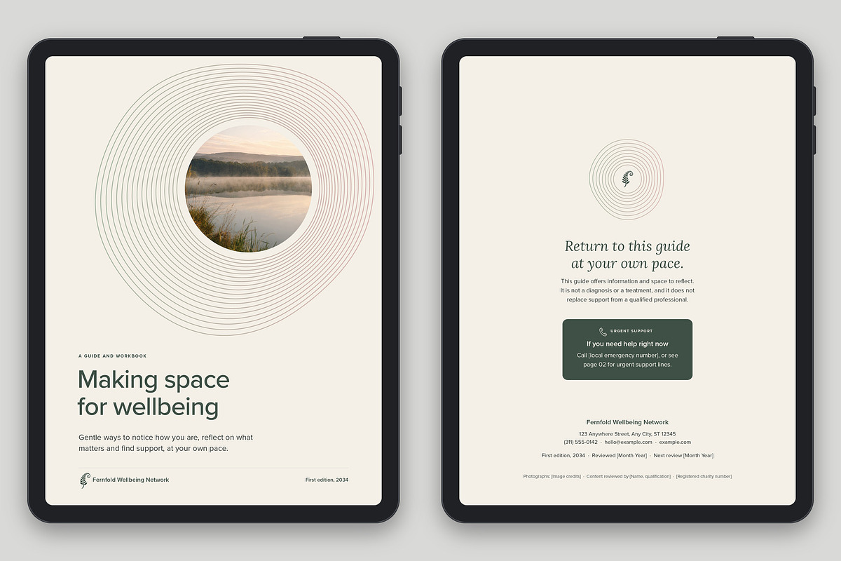 Mental Health Workbook Template, a Brochure Template by BrandPacks (Photo 5 of 6)