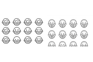 Variety of facial expressions shown, an Illustration by ZinetroN