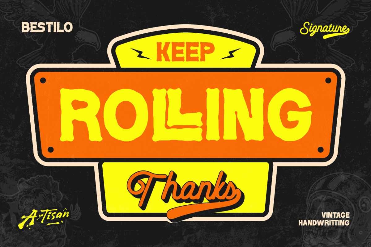 Bestilo Signature, a Sans Serif Font by Artisan Themes (Photo 12 of 12)