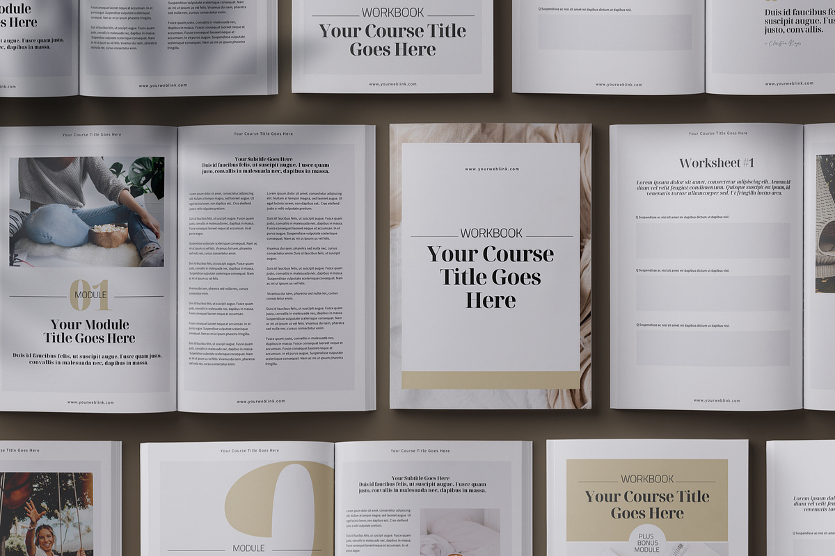eCourse Workbook Canva template, a Magazine Template by 3.14&Co (Photo 3 of 12)