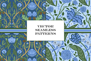 William Morris Blue & Green Patterns, a Pattern Graphic by RachelStudio (Thumbnail 5 of 10)