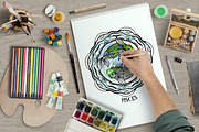 Set of beautiful zodiac signs, an Animal Illustration by shik-shik (Thumbnail 7 of 7)