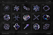 Chromatic Glass 3D Shapes Pack, an Object Graphic by Samolevsky (Thumbnail 29 of 30)