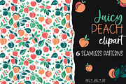 Juicy Peach Pattern, a Pattern Graphic by Kseniia_designer's shop (Thumbnail 1 of 6)