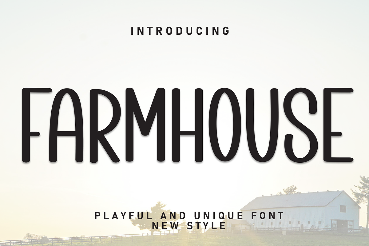 Farmhouse | Script Font, a Script Font by Scratchones (Photo 1 of 8)