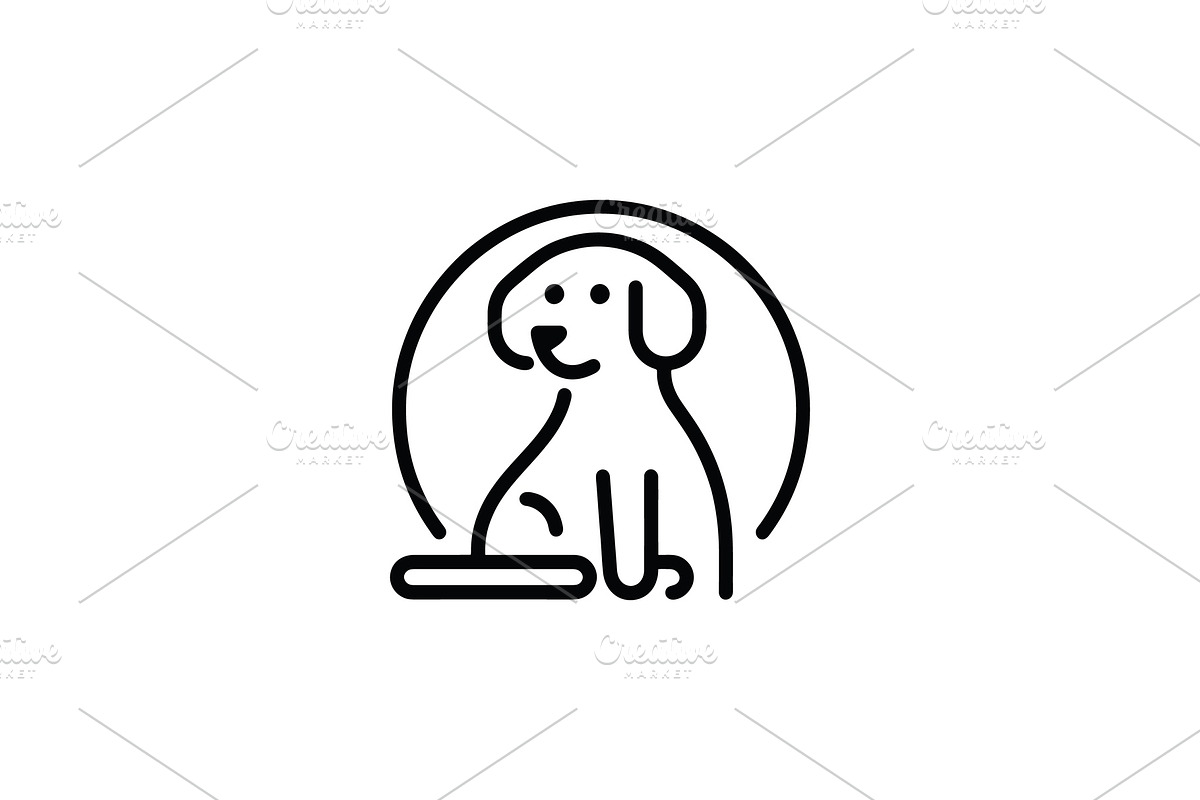 Dog sitting service vector logo, a Branding & Logo Template by Vectorium Studio (Photo 2 of 2)